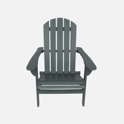 Sillón de madera de acacia con reposabrazos