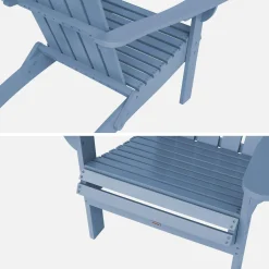 Sillón de madera de acacia con reposabrazos