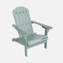 Sillón de madera de acacia con reposabrazos