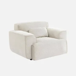 Sillón de pana con cojín