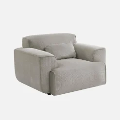Sillón de pana con cojín