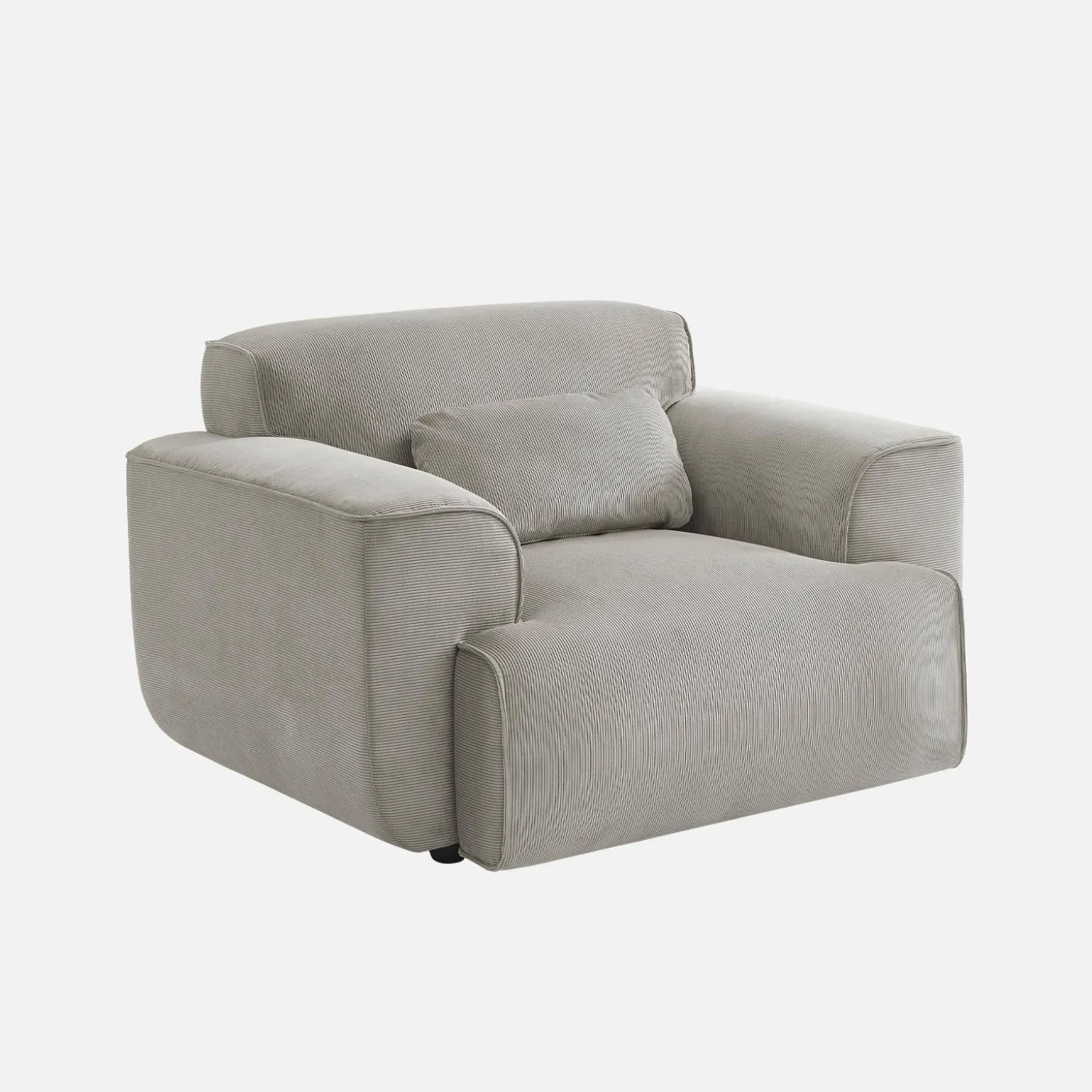 Sillón de pana con cojín