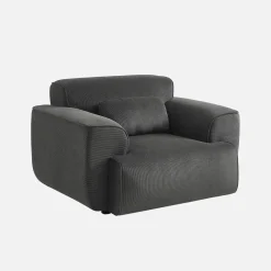 Sillón de pana con cojín