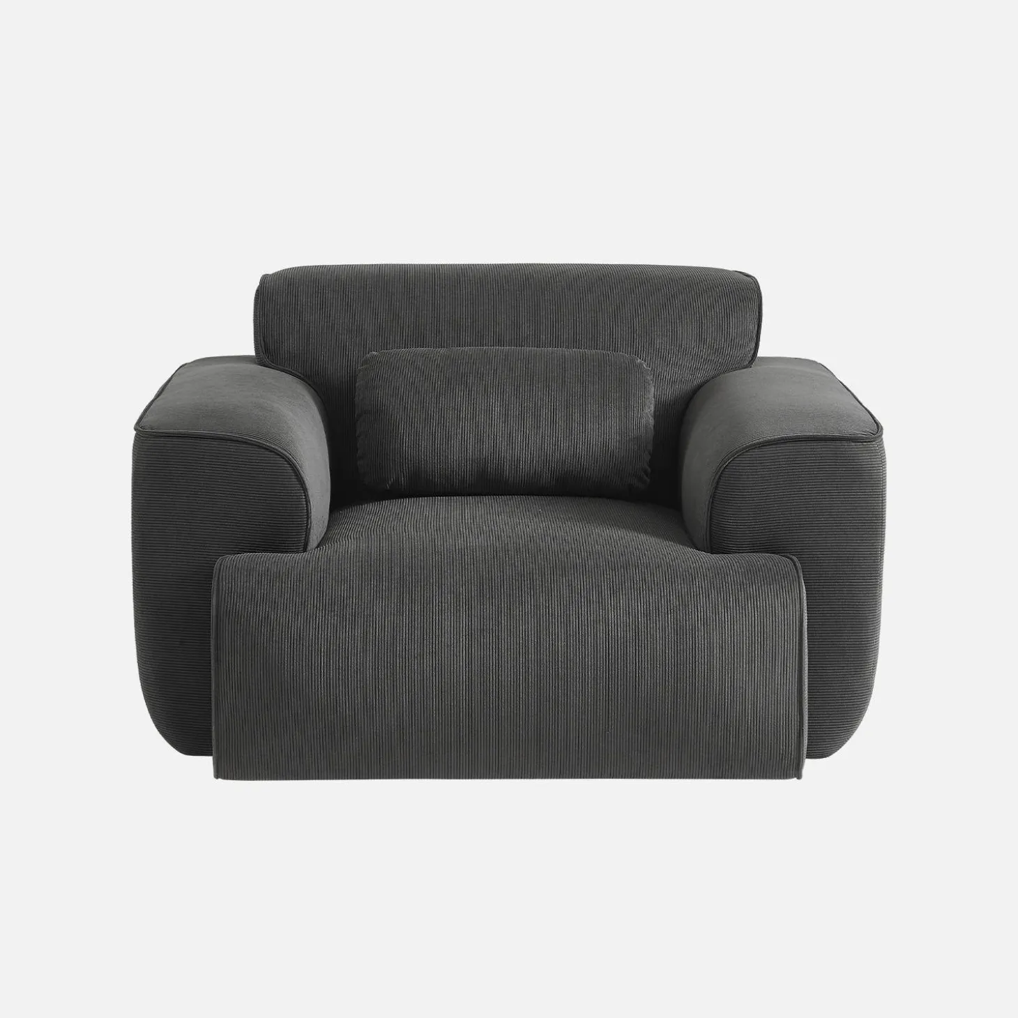 Sillón de pana con cojín
