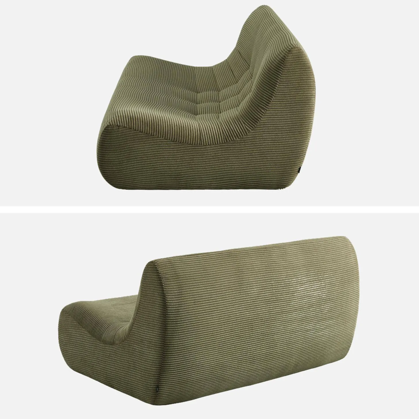 Sillón de pana gruesa, 2 plazas
