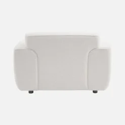 Sillón de tela borreguito con cojín incluido