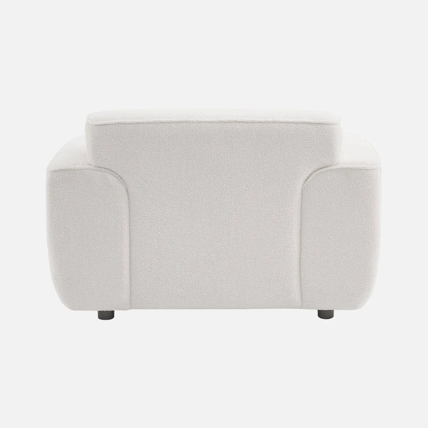 Sillón de tela borreguito con cojín incluido