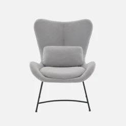 Sillón de tela con cojín