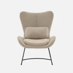 Sillón de tela con cojín