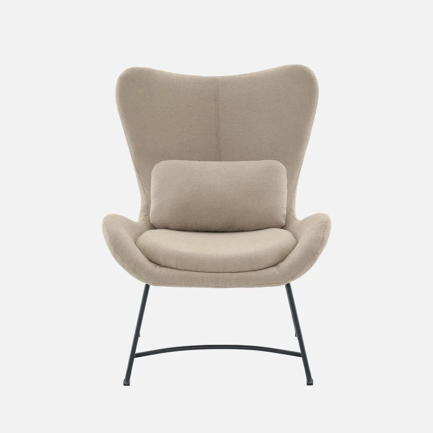 Sillón de tela con cojín
