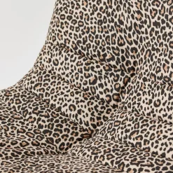 Sillón de tela leopardo