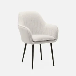 Sillón en borreguito con patas de metal