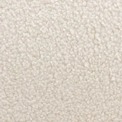 Sillón escandinavo de madera de hevea en tejido borreguito