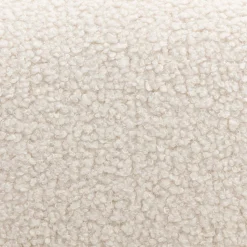 Sillón escandinavo de madera de hevea y borreguito
