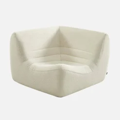 Sillón esquinero de borreguito texturizado