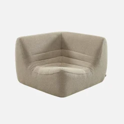 Sillón esquinero de borreguito texturizado