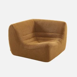 Sillón esquinero de borreguito texturizado