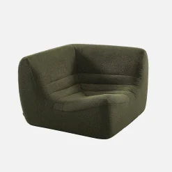 Sillón esquinero de borreguito texturizado
