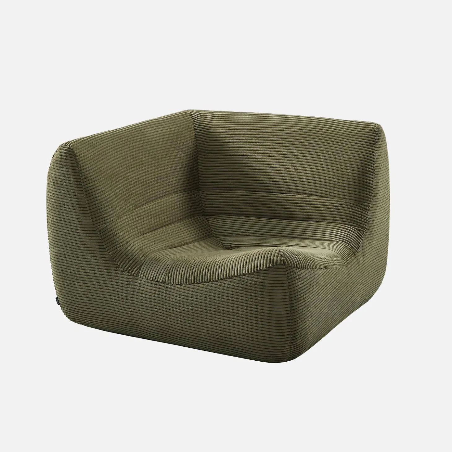 Sillón esquinero de pana