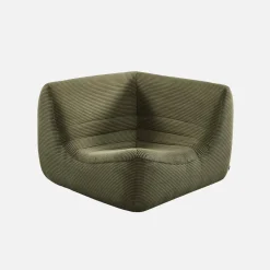 Sillón esquinero de pana