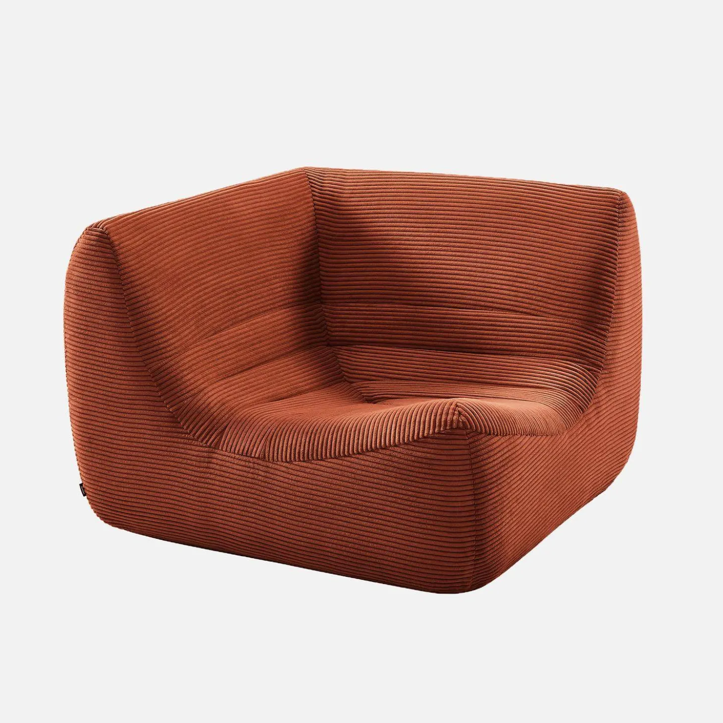 Sillón esquinero de pana