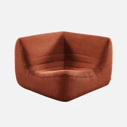 Sillón esquinero de pana
