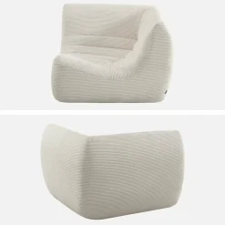 Sillón esquinero de pana