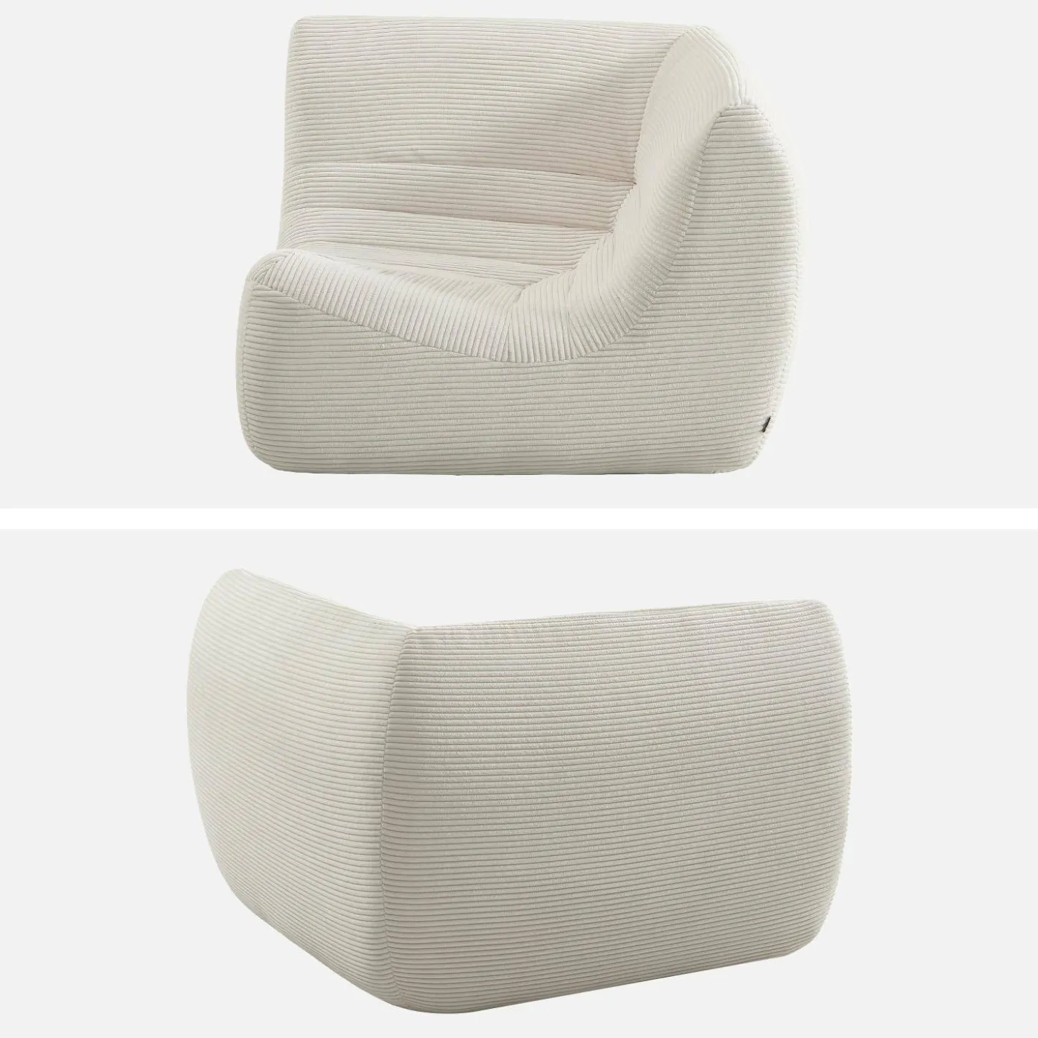 Sillón esquinero de pana