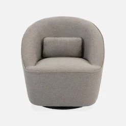 Sillón giratorio de tela 360º con cojín