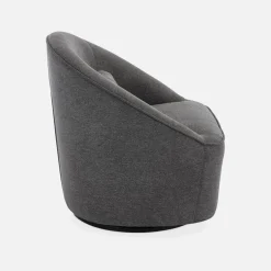 Sillón giratorio de tela 360º con cojín