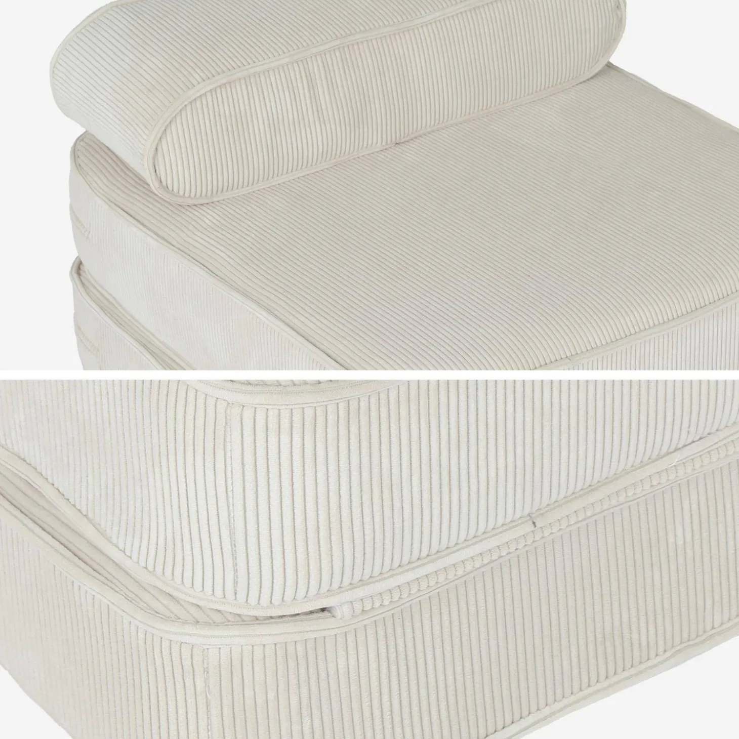 Sillón infantil de pana desplegable