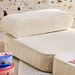 Sillón infantil de pana desplegable