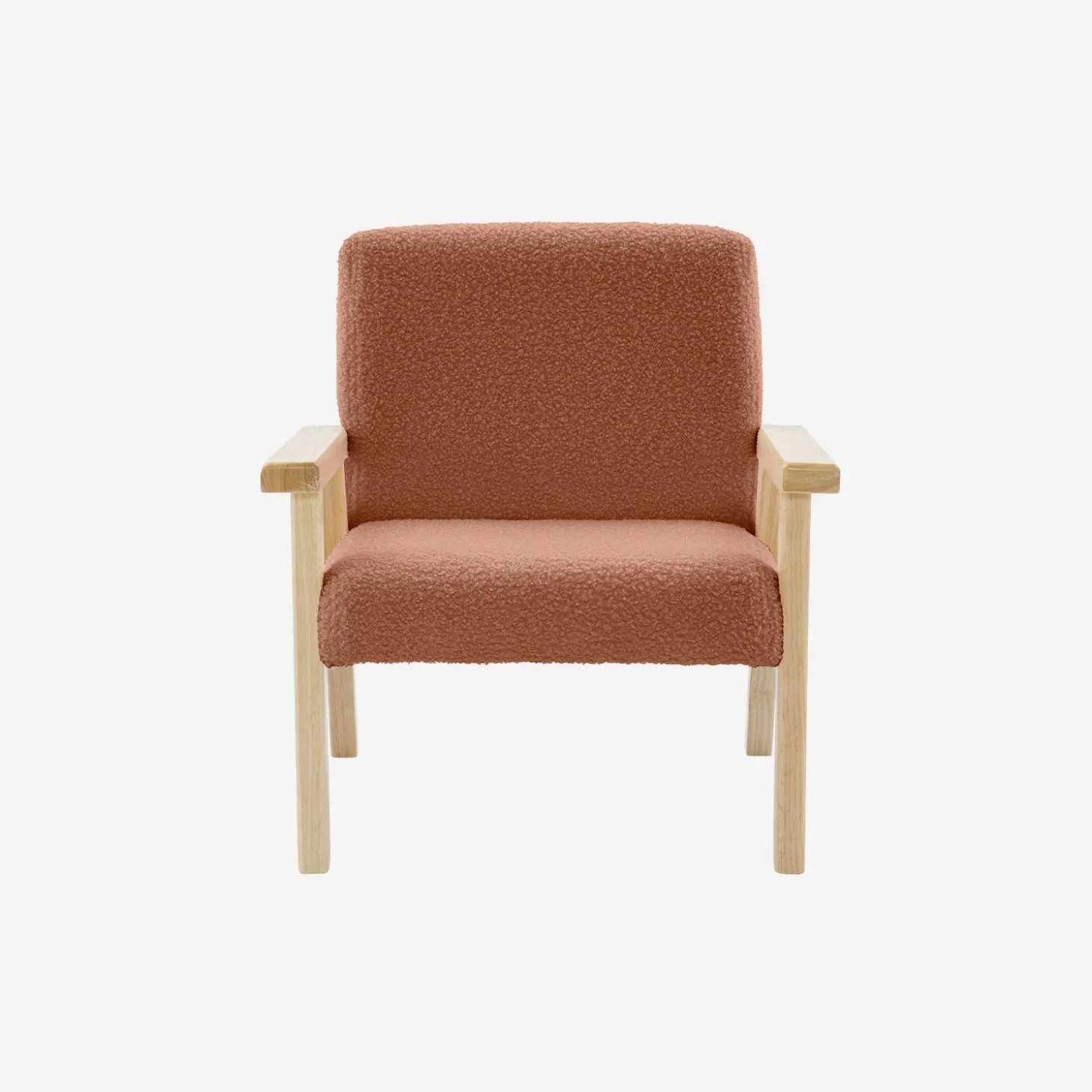 Sillón infantil estilo escandinavo de madera de hevea