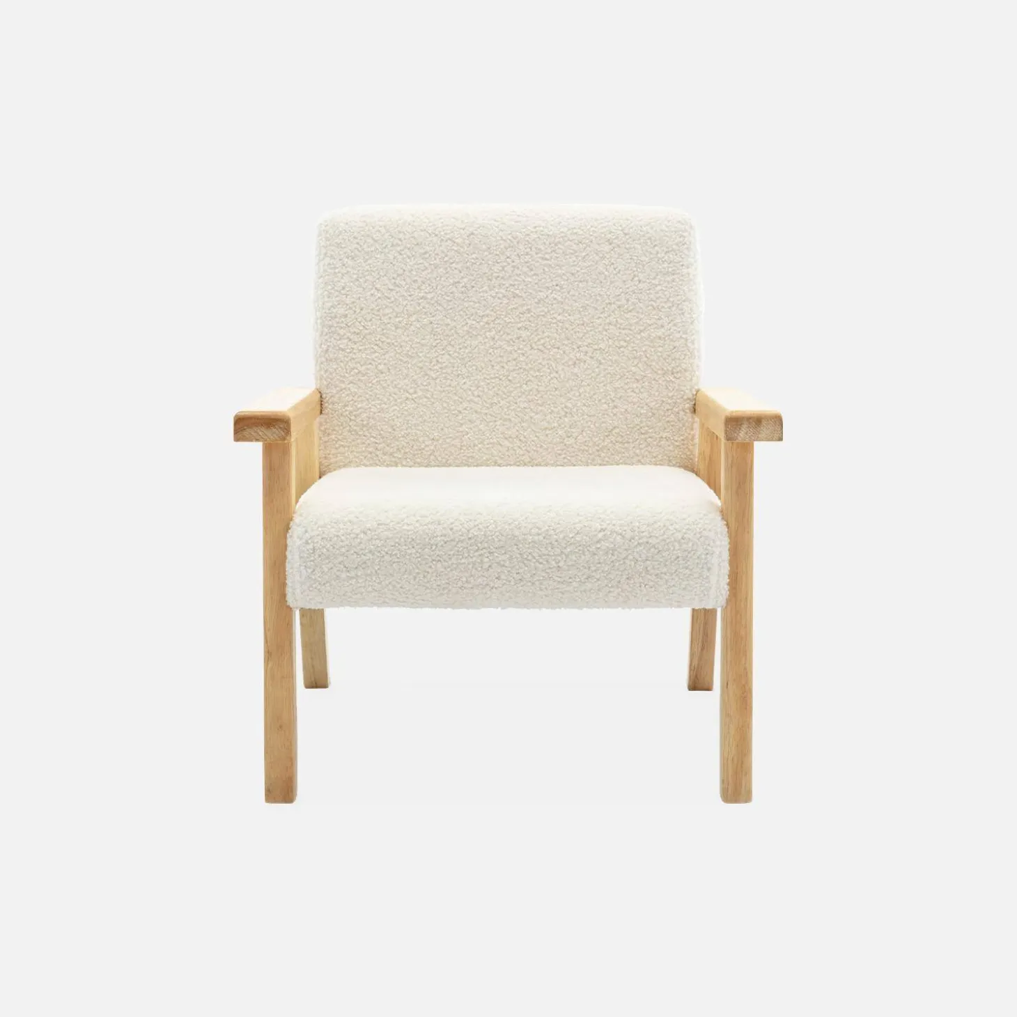 Sillón infantil estilo escandinavo de madera de hevea