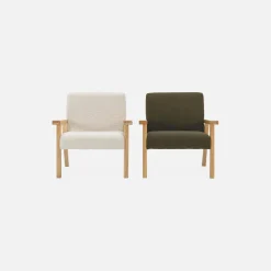 Sillón infantil estilo escandinavo de madera de hevea