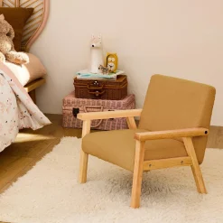 Sillón infantil estilo escandinavo de madera de hevea