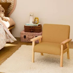 Sillón infantil estilo escandinavo de madera de hevea