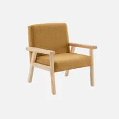 Sillón infantil estilo escandinavo de madera de hevea