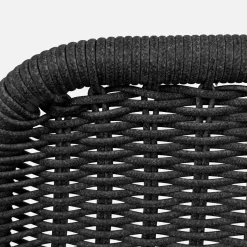 Sillón relax y reposapiés de aluminio y cuerda