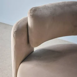 Sillón trípode en terciopelo