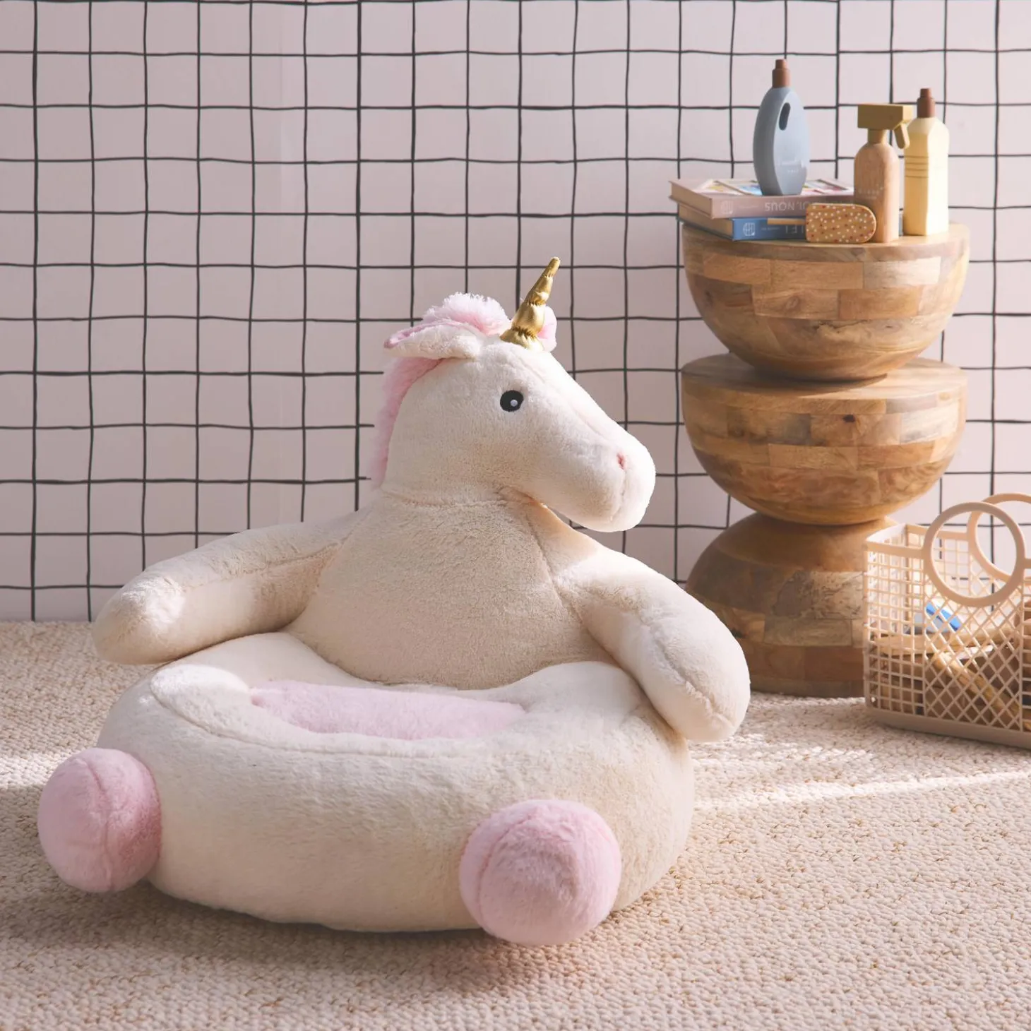 Sillón unicornio para niños