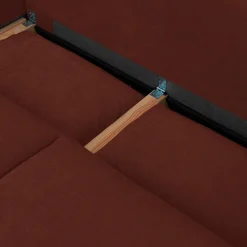 Sofá cama esquinero de tela chenilla, 3 plazas
