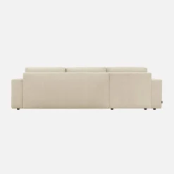 Sofá cama esquinero de tela chenilla, 3 plazas