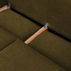 Sofá cama esquinero de tela chenilla, 3 plazas