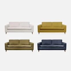 Sofá cama con colchón de 12cm, 3 plazas