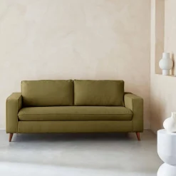 Sofá cama con colchón de 12cm, 3 plazas