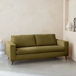 Sofá cama con colchón de 12cm, 3 plazas