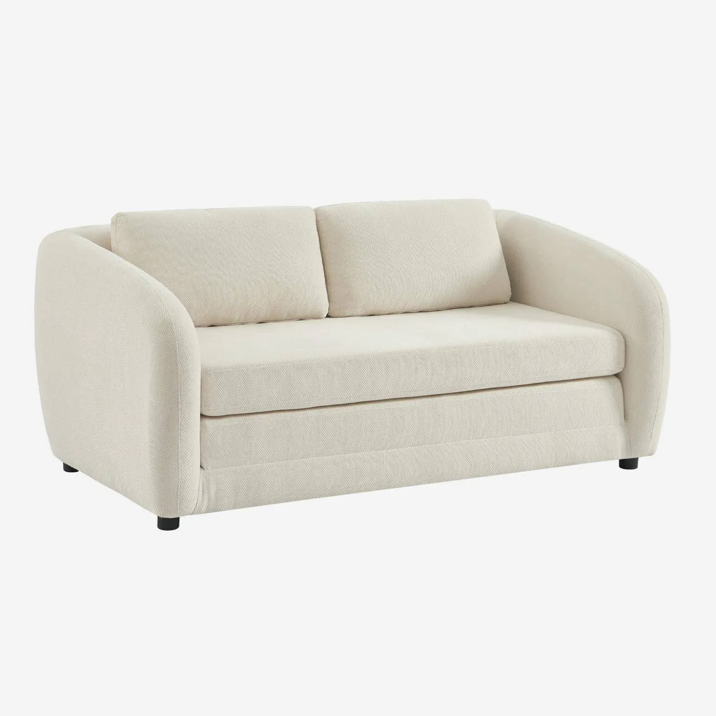 Sofá cama convertible con tejido chenilla, 2 plazas