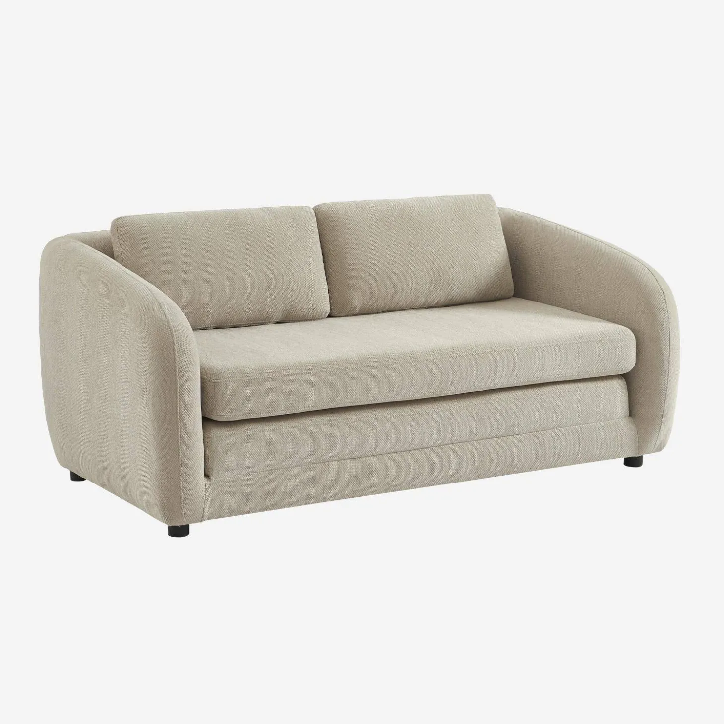 Sofá cama convertible con tejido chenilla, 2 plazas