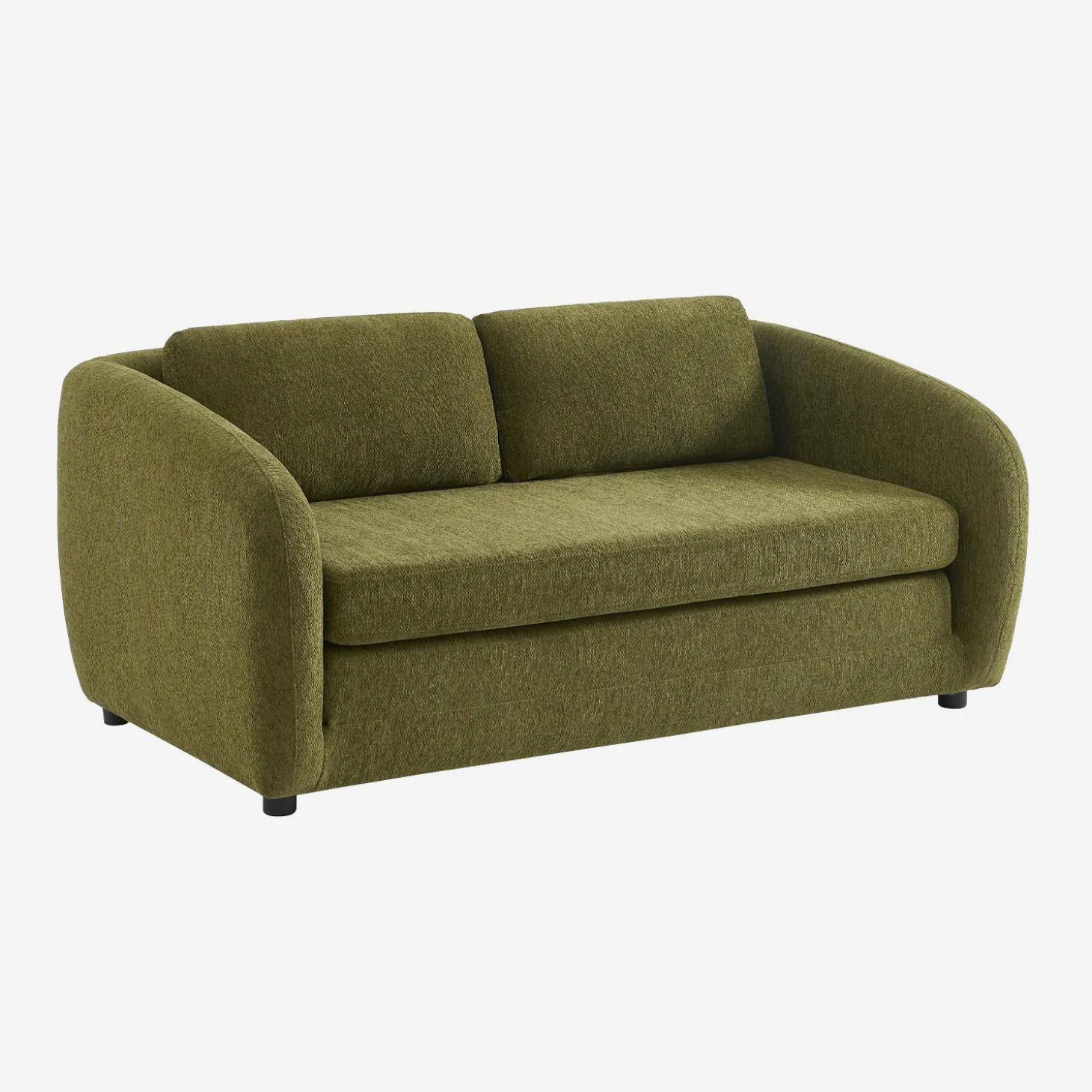 Sofá cama convertible con tejido chenilla, 2 plazas